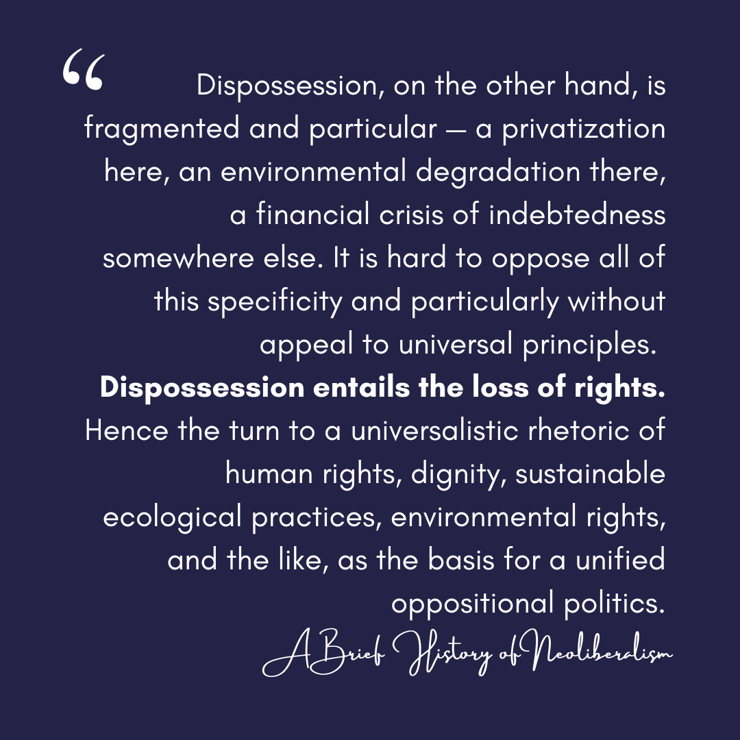 A Brief History of Neoliberalism – or how the wealthy destroyed democracy and accumulated an obscene amount of the public enterprise